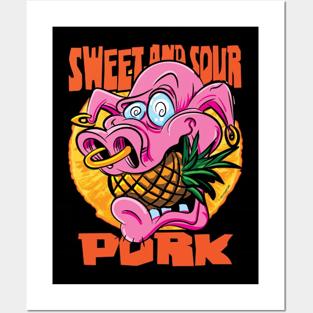 Sweet and Sour Pork Wall Art by eShirtLabs